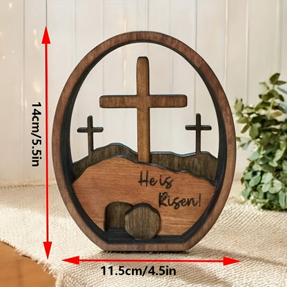 “He Is Risen” Wooden Resurrection Decor