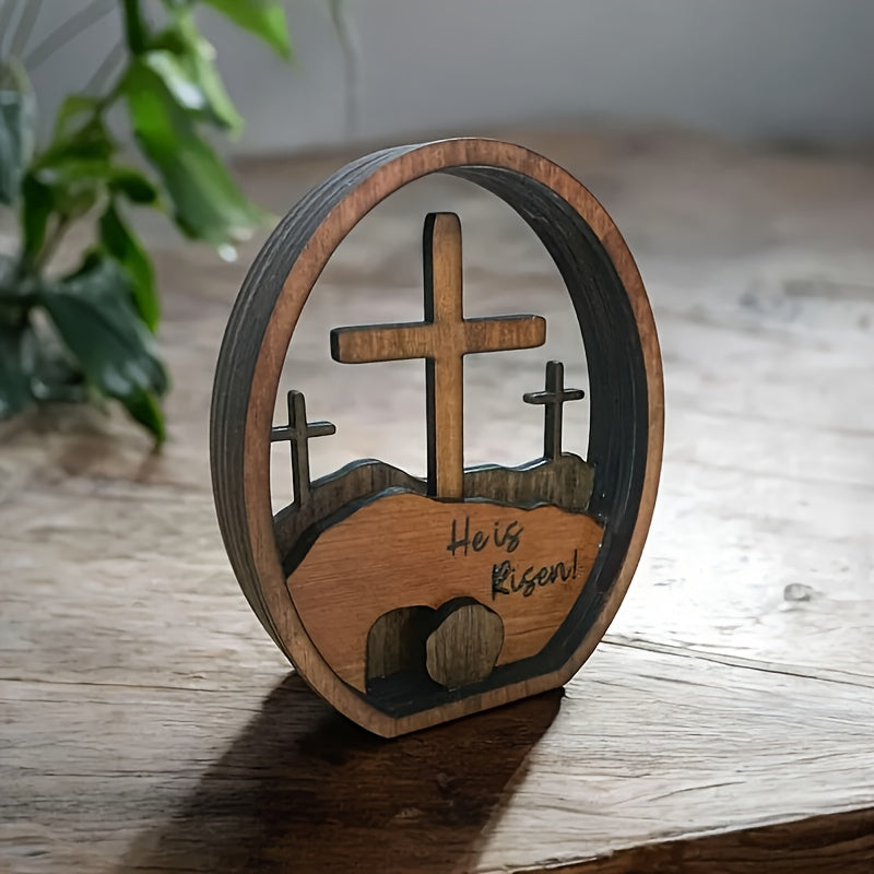 “He Is Risen” Wooden Resurrection Decor