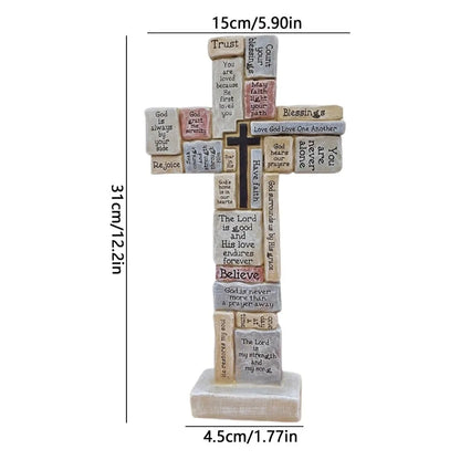 "Faith" Handmade Cross Statue by Divineabove™