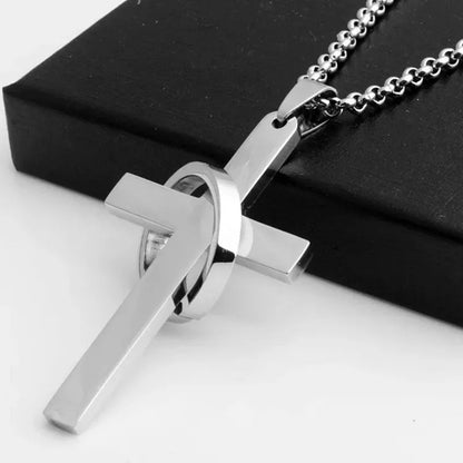 Eternal Faith™ Cross Necklace – Ring & Cross Design