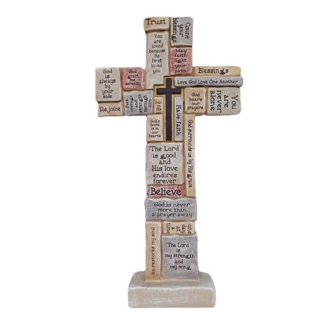 "Faith" Handmade Cross Statue by Divineabove™