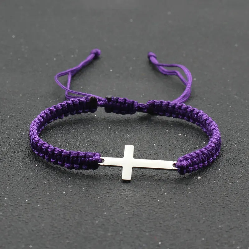 FaithLine™ Handwoven Cross Bracelet