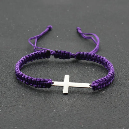 FaithLine™ Handwoven Cross Bracelet