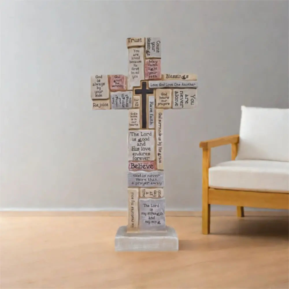 "Faith" Handmade Cross Statue by Divineabove™