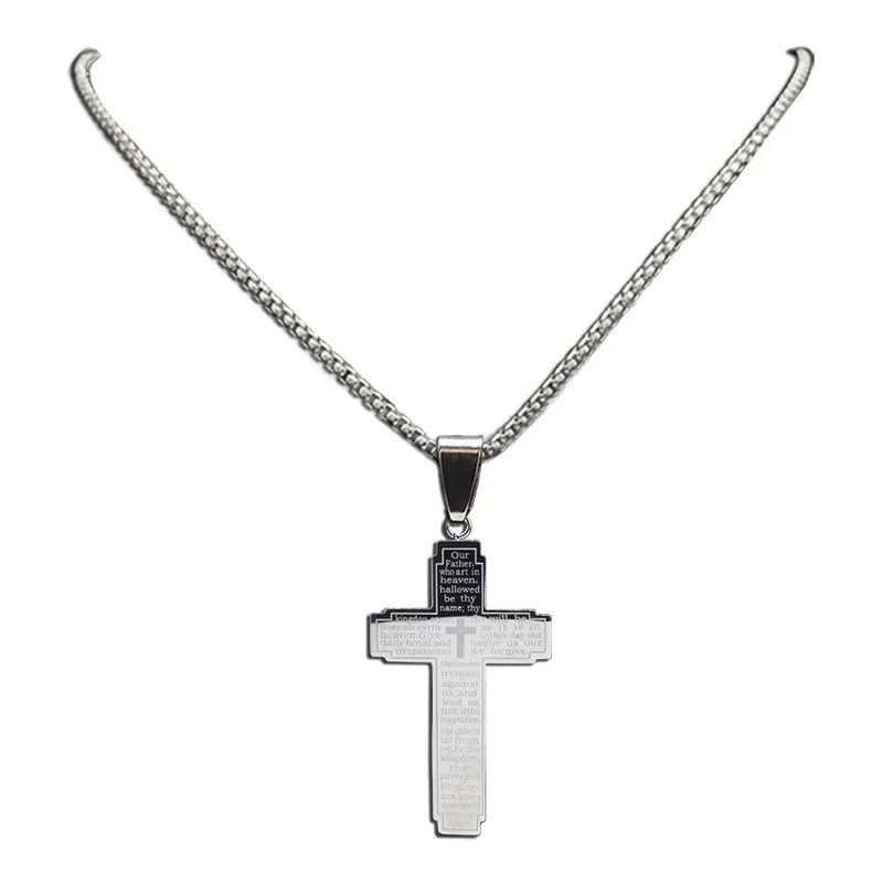 Lord’s Prayer Cross Necklace