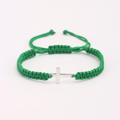 FaithLine™ Handwoven Cross Bracelet
