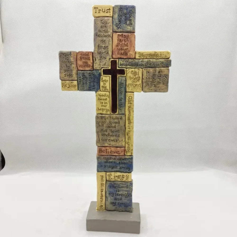 "Faith" Handmade Cross Statue by Divineabove™