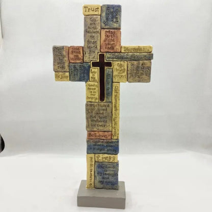 "Faith" Handmade Cross Statue by Divineabove™