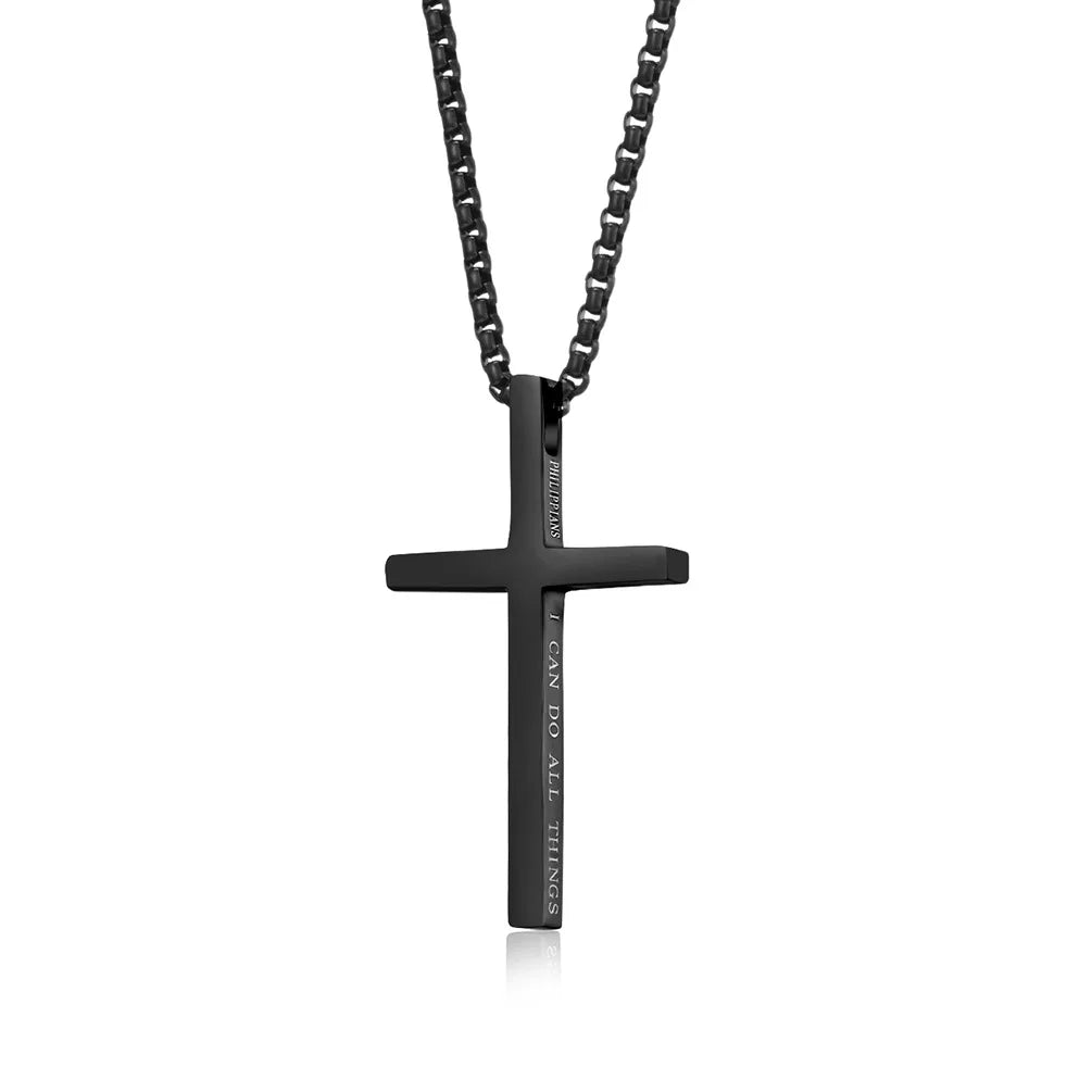 Philippians Cross Necklace – “I Can Do All Things”