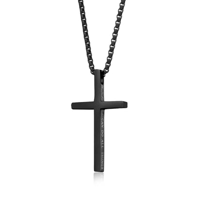 Philippians Cross Necklace – “I Can Do All Things”