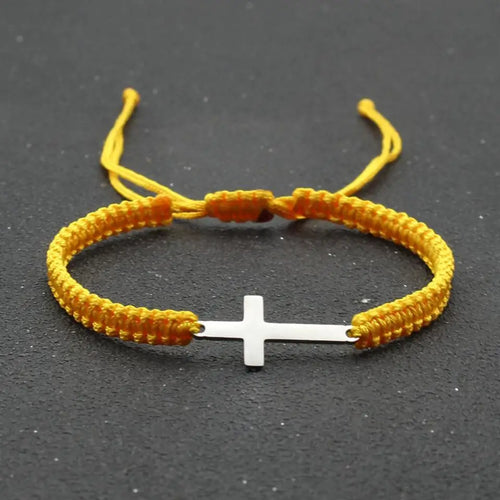 FaithLine™ Handwoven Cross Bracelet