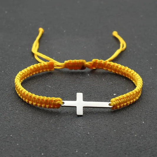 FaithLine™ Handwoven Cross Bracelet