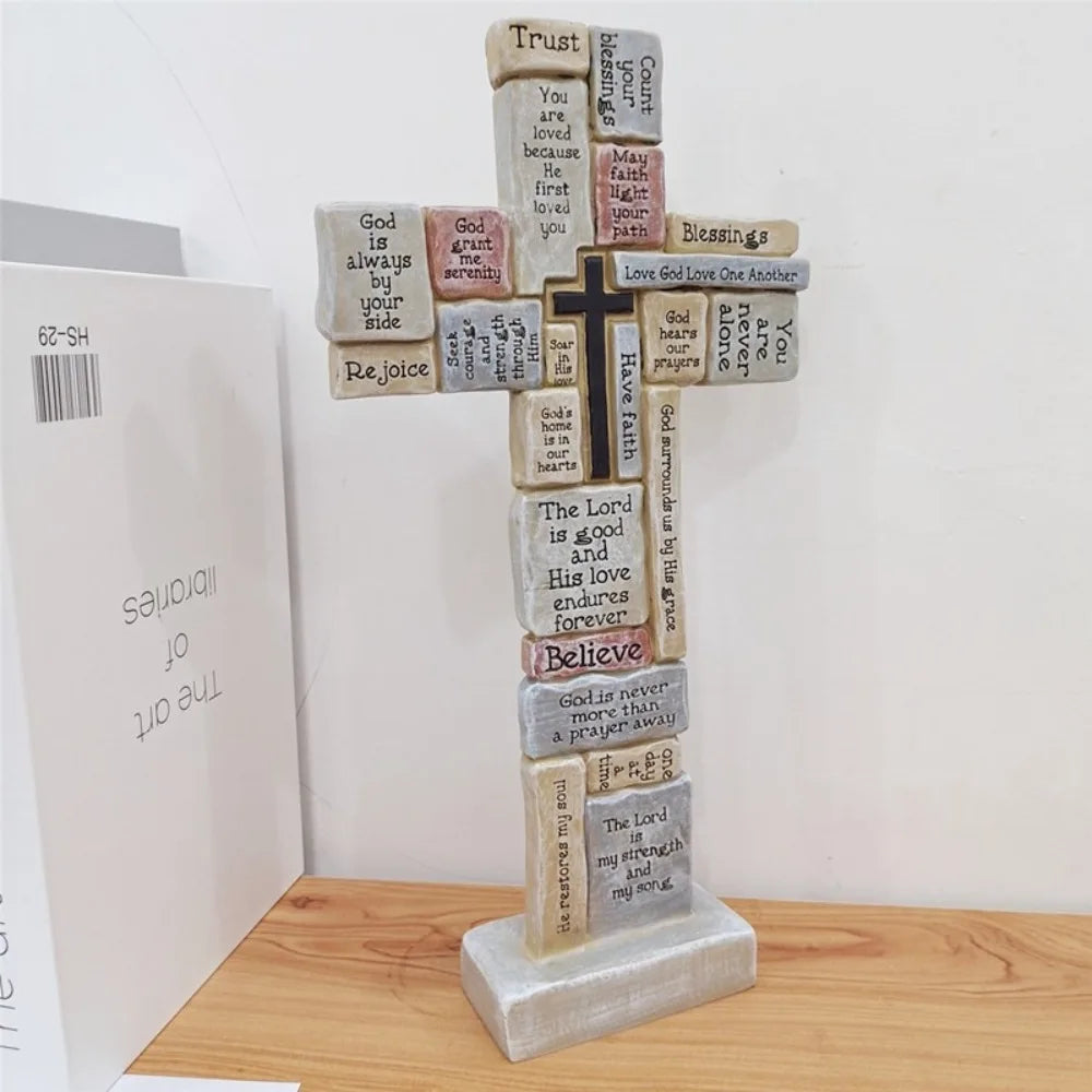 "Faith" Handmade Cross Statue by Divineabove™