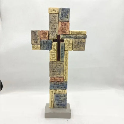 "Faith" Handmade Cross Statue by Divineabove™