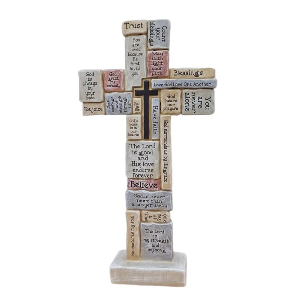"Faith" Handmade Cross Statue by Divineabove™