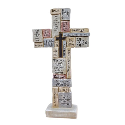 "Faith" Handmade Cross Statue by Divineabove™