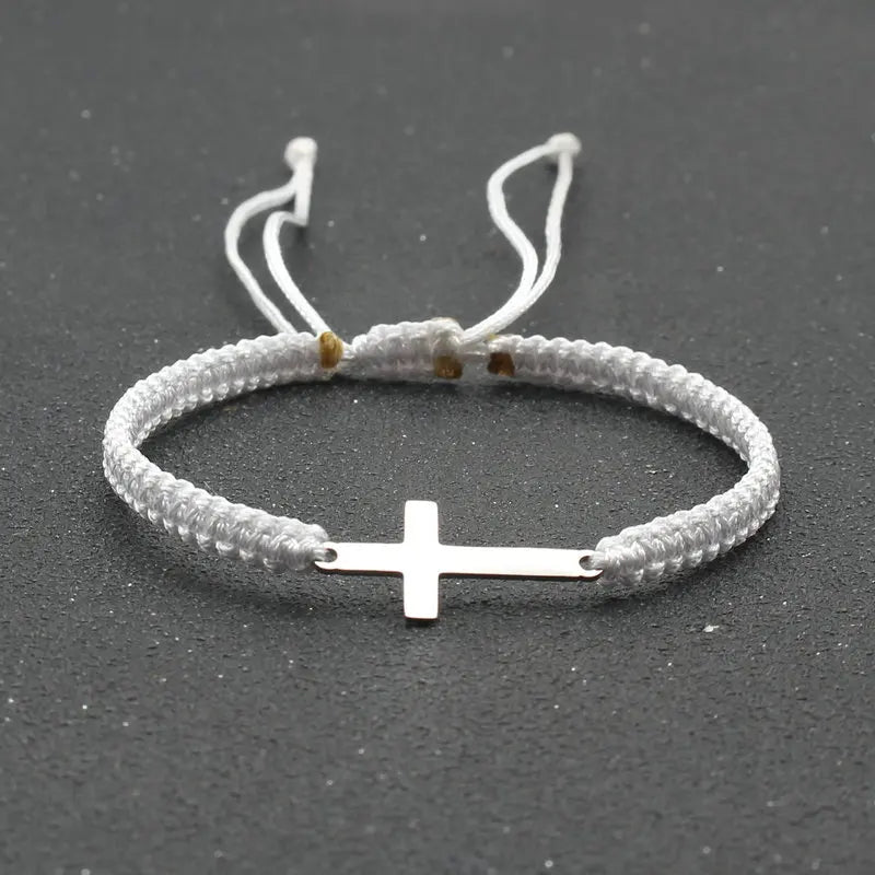 FaithLine™ Handwoven Cross Bracelet