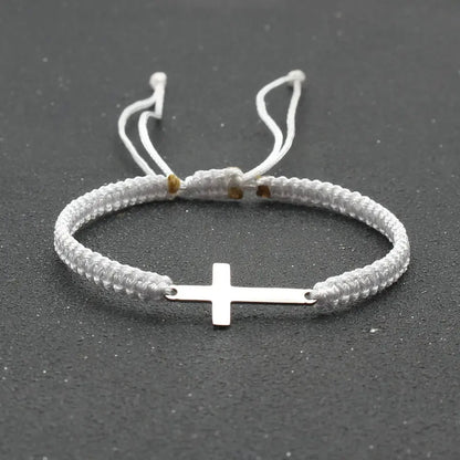 FaithLine™ Handwoven Cross Bracelet