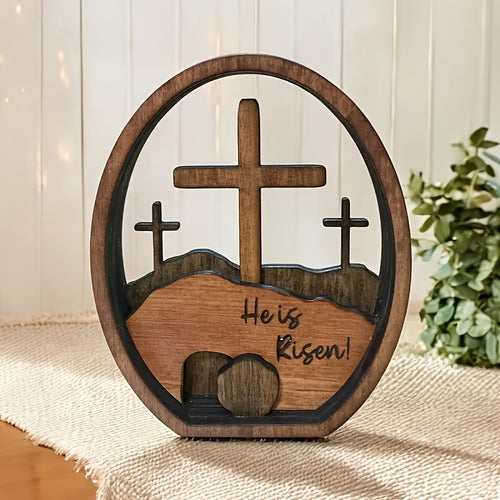 “He Is Risen” Wooden Resurrection Decor